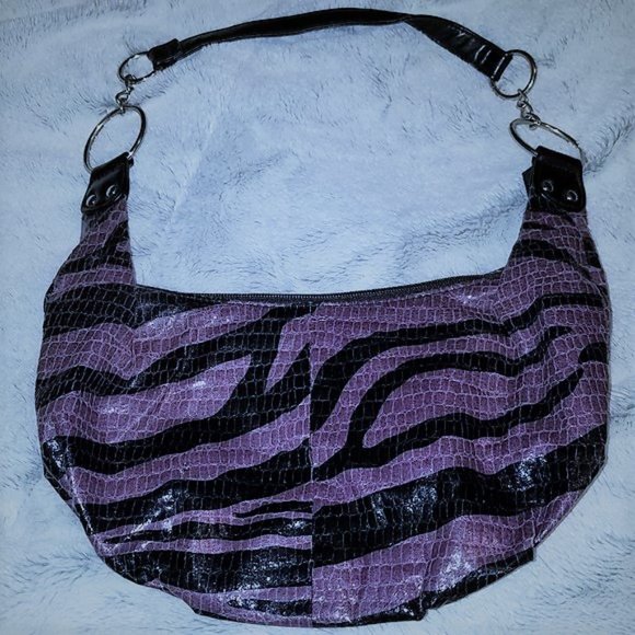 Zebra purple black Baby girl shoulder bag purse - Picture 4 of 4